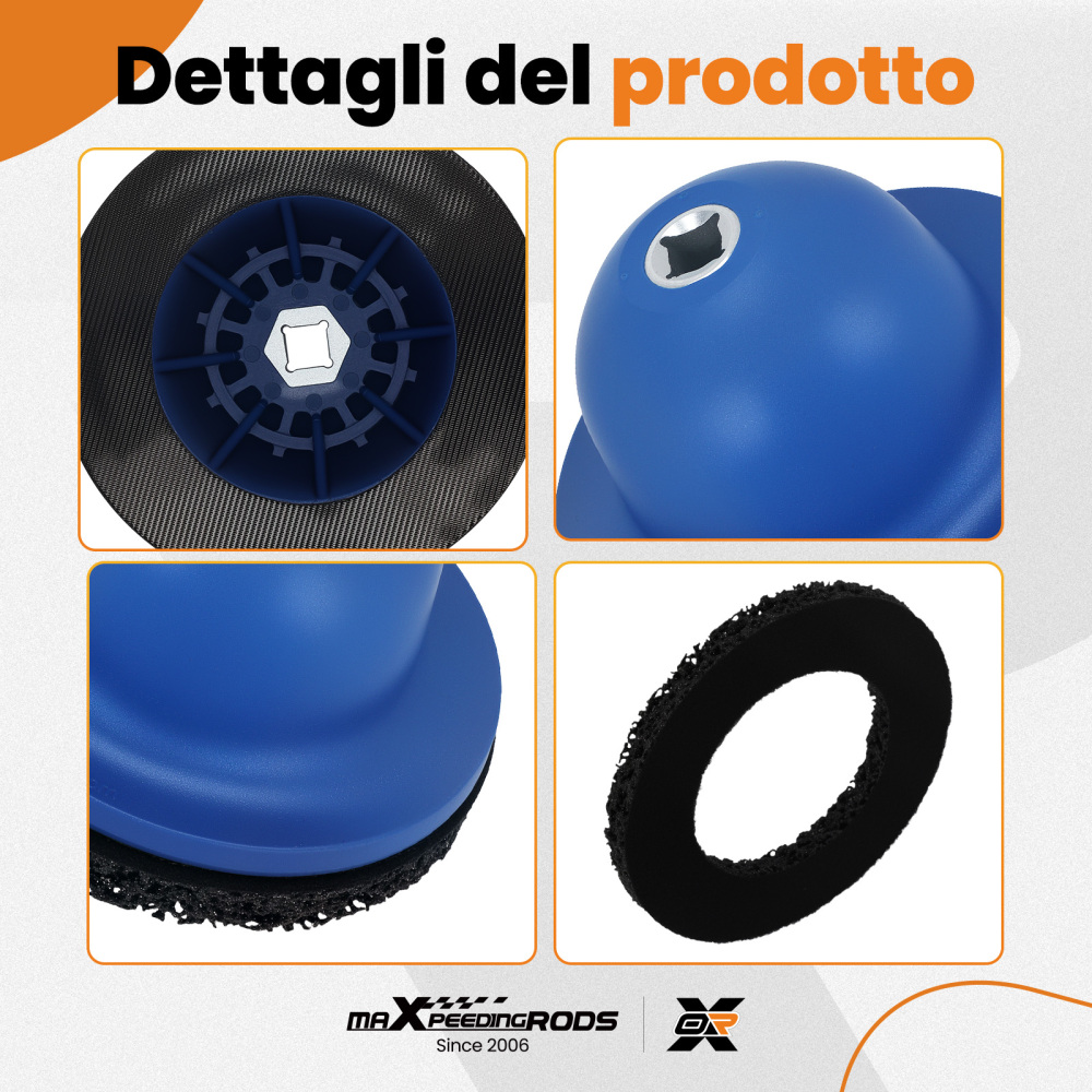 Disco Abrasivo Carburo Mozzo Ruote for Utensili 1/2 150mm Plastica SiC