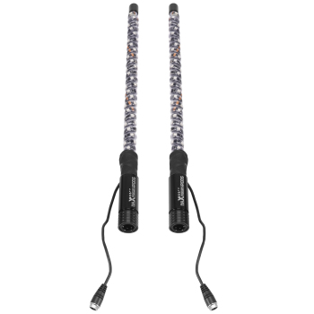 maXpeedingrods 2PCS 2FT RGB Spiral Whip Lights with AppRemote Control Microphone Detection, LED Chasing Lighted Whip with DIY Patterns Flags Driving Alignment, Signal Light for UTV ATV Can-Am Boat