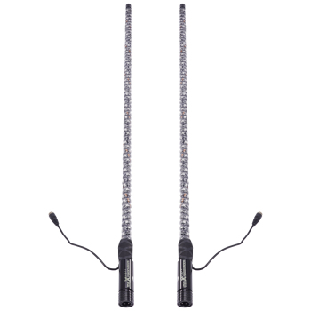 maXpeedingrods 2PCS 4FT RGB Spiral Whip Lights with Music Mode AppRemote Control for UTV ATV Side by Side, LED Long Chasing Lighted Whip with Flags Spring Base DIY Patterns Driving Alignment