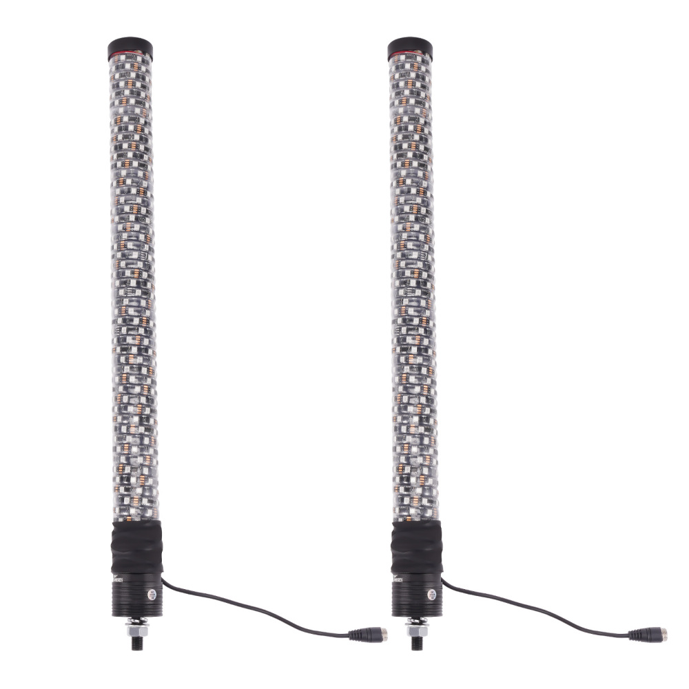 maXpeedingrods 2PCS 2FT Fatty LED Whip Lights with App & Remote Control, 1.9