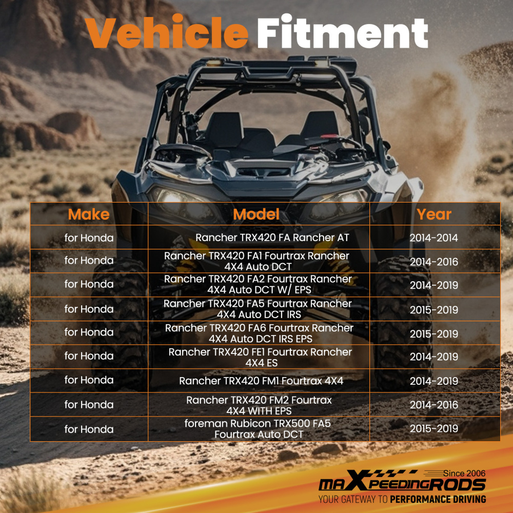 Winch Mount compatible for Honda Rancher Foreman TRX420FA TRX420FA1 TRX500FE2 FOURTRAX