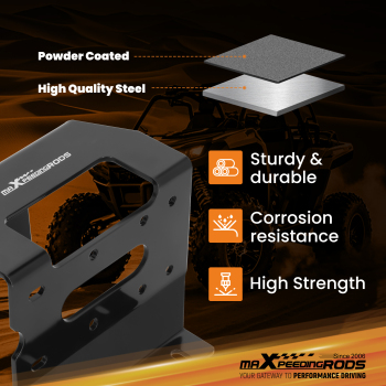 Winch Mounting Bracket Heavy-Duty compatible for Honda Pioneer 1000 1000-5 1000-6 16-24 UTV