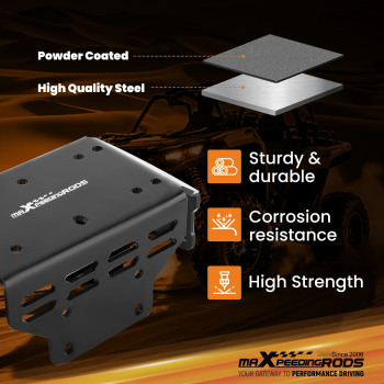 UTV Winch Mount For 2015-2023 compatible for HONDA PIONEER 500 Standard 4-Hole 3x4 7/8