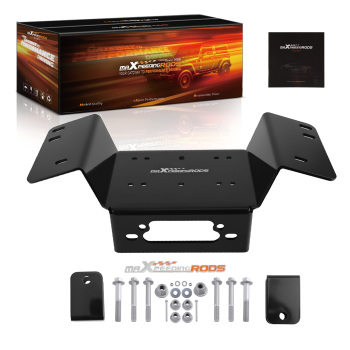 Winch Mount compatible for Honda Pioneer 700 700-4 UTV 2014-2024 Black Powder Coated