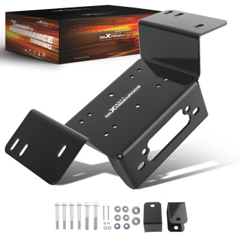 Winch Mount compatible for Honda Pioneer 700 700-4 UTV 2014-2024 Black Powder Coated