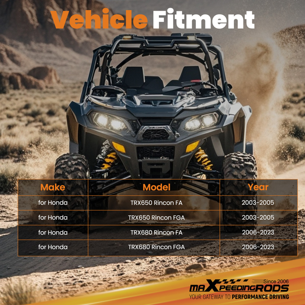 Heavy-Duty ATV Winch Mount Bracket for 2003-2023 compatible for Honda Rincon TRX650 TRX680