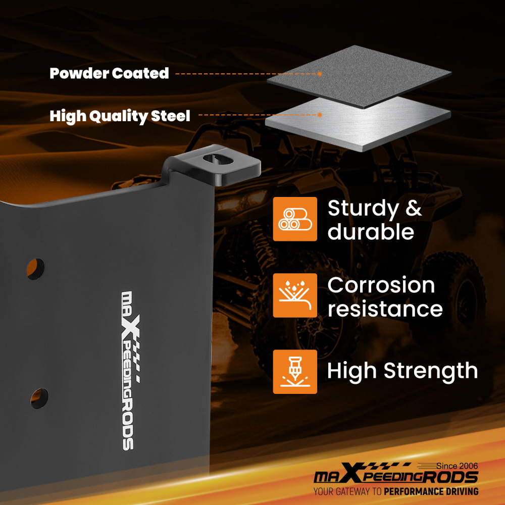 Heavy-Duty ATV Winch Mount Bracket for 2003-2023 compatible for Honda Rincon TRX650 TRX680