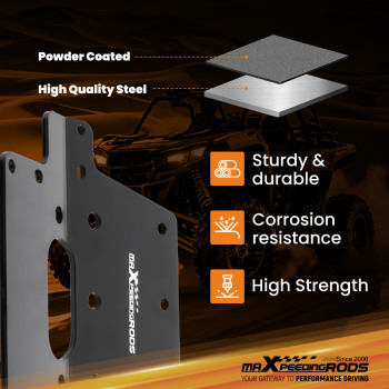 Heavy-Duty ATV Winch Mount for 2014 compatible for Honda TRX420 Rancher AT IRS Standard 4-Hole