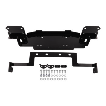 Front Bumper Winch Mount Plate 13,000lbs compatible for Jeep Gladiator JT with metal bumper
