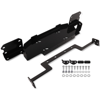 Front Bumper Winch Mount Plate 13,000lbs compatible for Jeep Gladiator JT with metal bumper