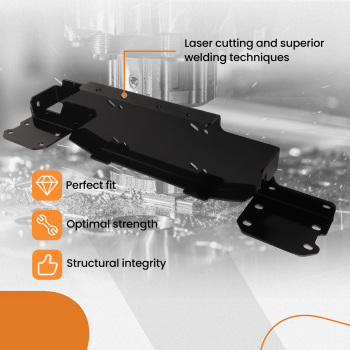 Front Bumper Winch Mount Plate 13,000lbs compatible for Jeep Gladiator JT with metal bumper