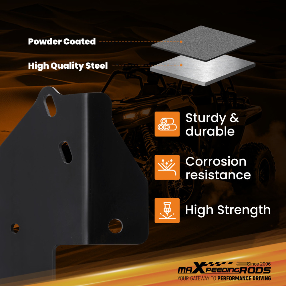 Winch Mount Bracket Kit compatible for Kawasaki Brute Force 650 750 4x4 EPS ATV 2005-2024