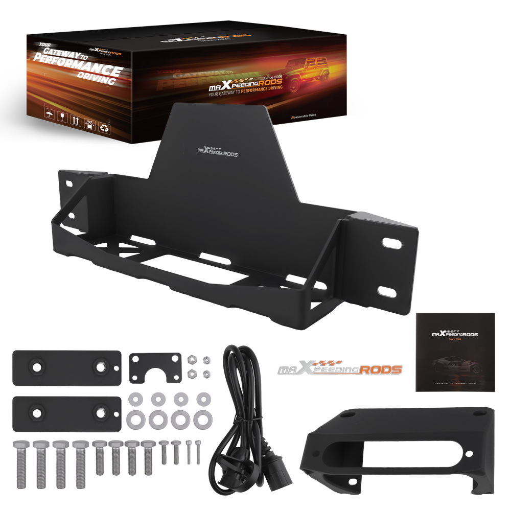 Winch Mount Kit For K1500 compatible for Tahoe/Suburban 1988-1999 4WD Durable Black Coating