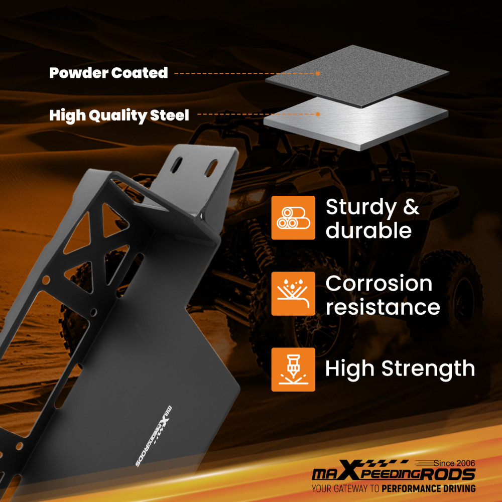 Winch Mount Kit For K1500 compatible for Tahoe/Suburban 1988-1999 4WD Durable Black Coating