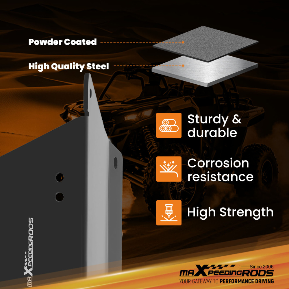 Winch Mount Plate Kit For 2012-2024 compatible for Polaris Ranger XP 1000 900 570 Crew UTV New