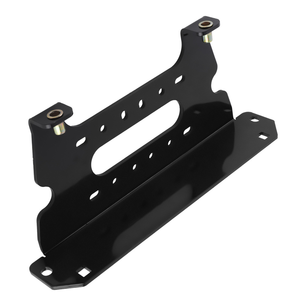 Black Winch Mounting Plate compatible for Polaris Ranger Diesel 1000 Crew 2015-2018