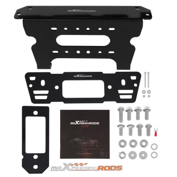 Winch Mount Plate Kit For 2013-2024 compatible for Polaris Full Size compatible for Ranger 1000 XP 4x4 UTV New