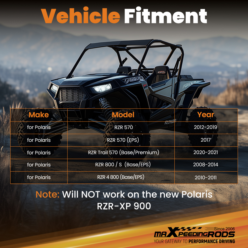 Winch Mount compatible for Polaris RZR 570 (EPS)2017 Trail 570 (Base/Premium) 2020-2021