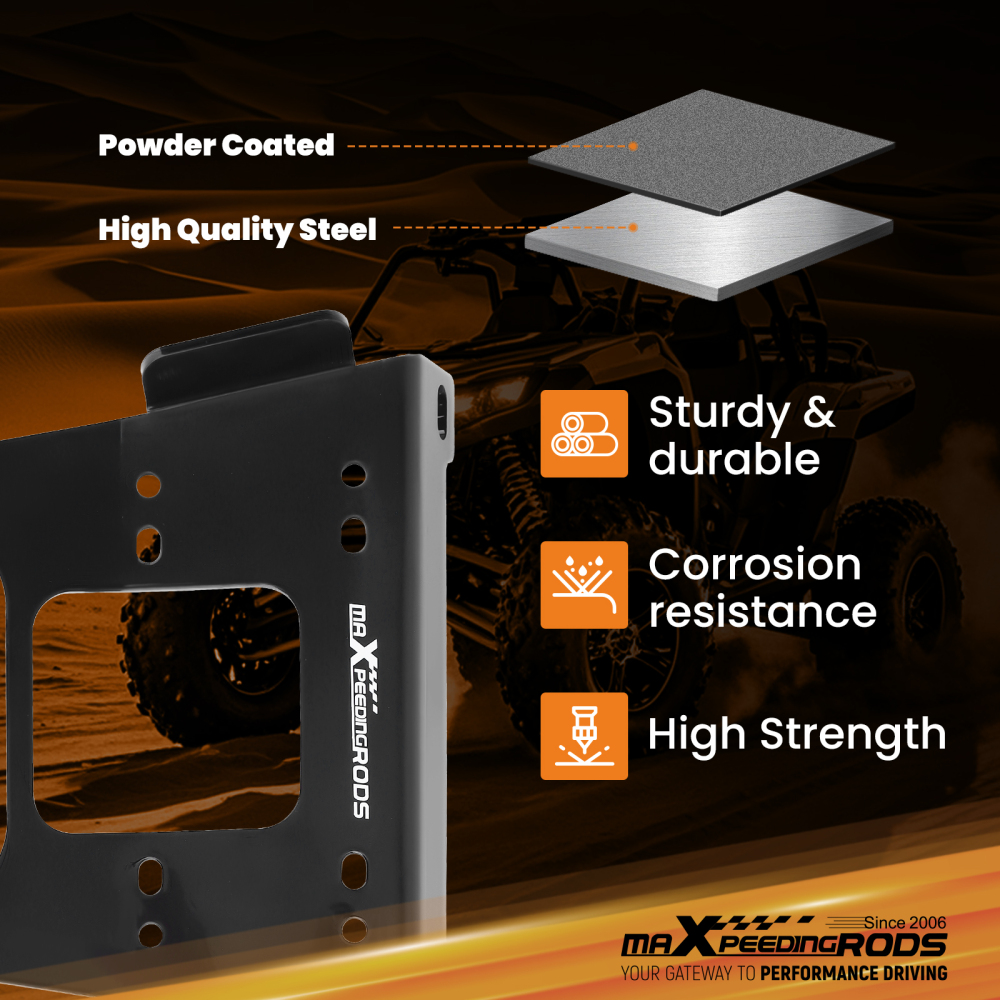 Front Winch Mounting Bracket FOR 2020-UP compatible for Polaris RZR PRO XP (Base/LE/Premium