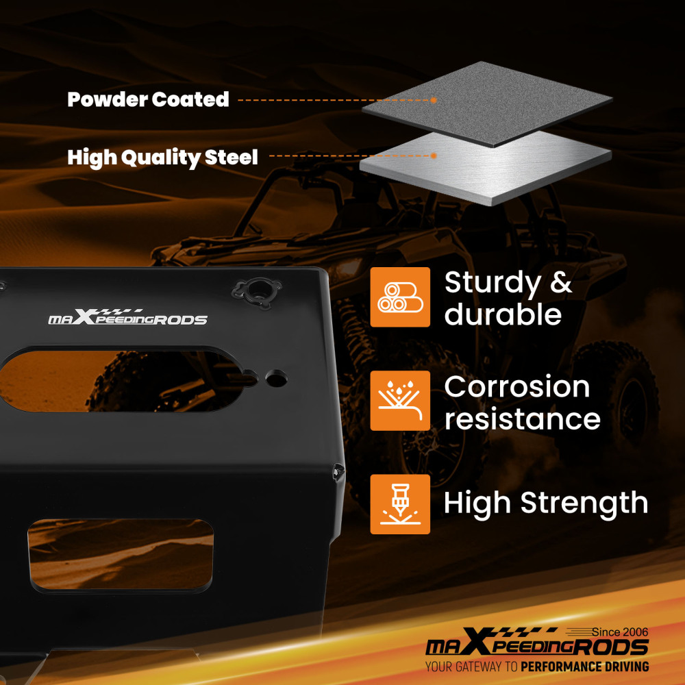 Winch Mount compatible for Polaris RZR PRO XP/RZR PRO XP 4 3x4 7/8 Standard 4Hole