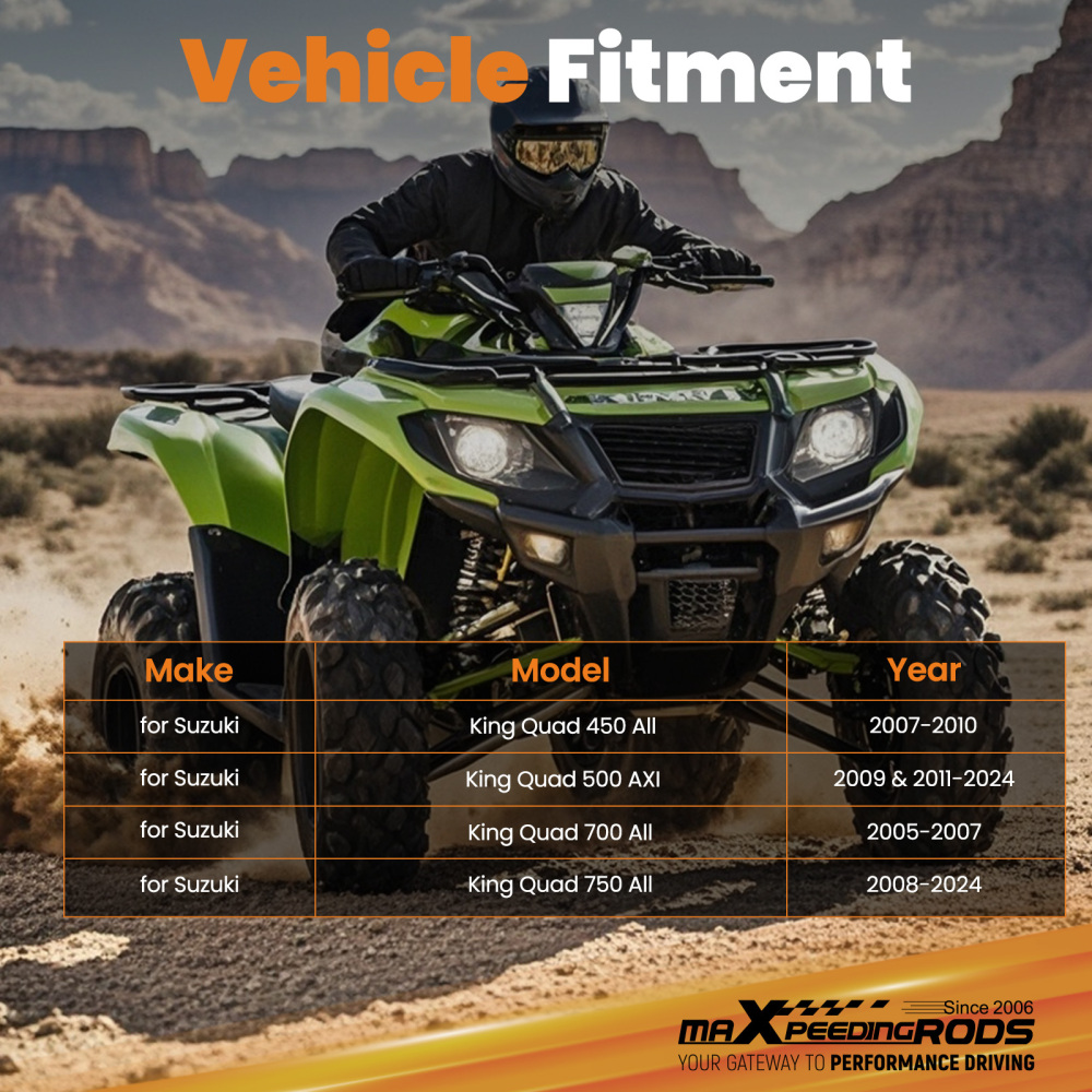 Winch and Mount Kit compatible for Suzuki King Quad 450 500 AXI 700 750 2005-2024 ATV New