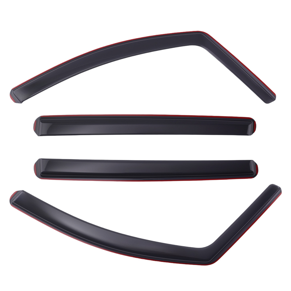 4Pcs Acrylic Wind Deflectors compatible for Peugeot 2008 MK1 5-Door 2012-2019 Guards
