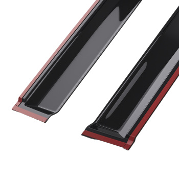 Window Rain Guards compatible for Toyota 4Runner 2003-2009 Visor Vent Adhesive Black