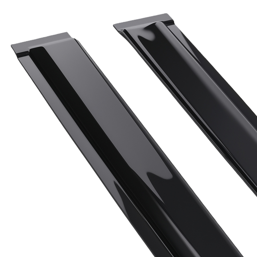 Window Rain Guards compatible for Toyota 4Runner 2003-2009 Visor Vent Adhesive Black