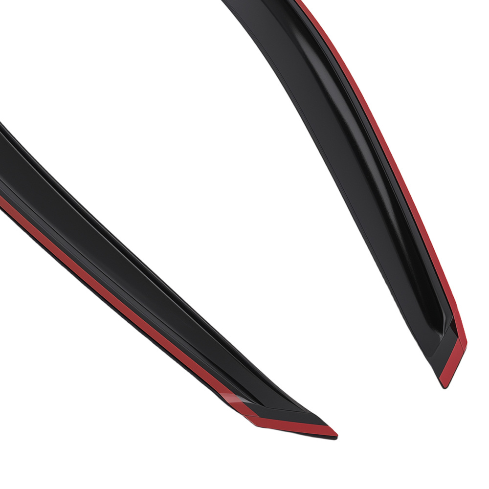 Window Rain Guards compatible for Toyota 4Runner 2003-2009 Visor Vent Adhesive Black