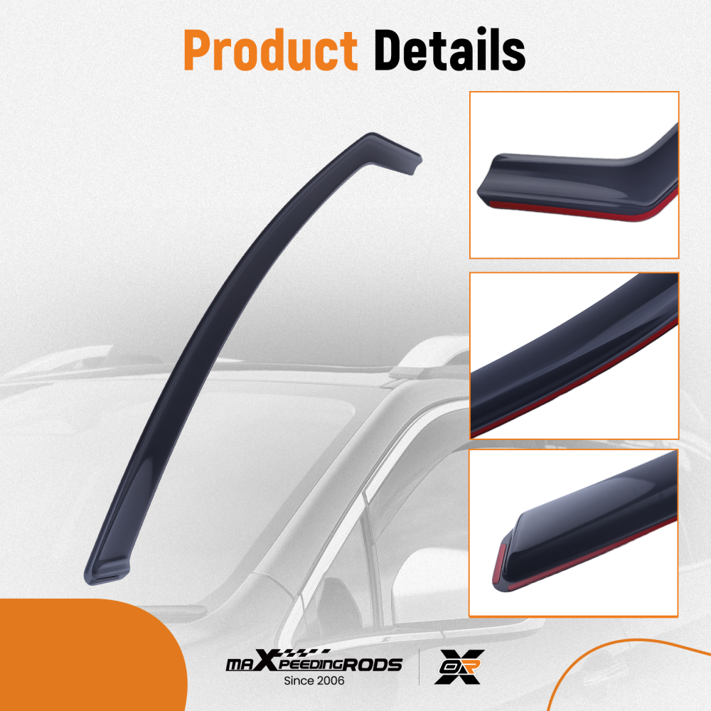 4pcs Window Rain Guards compatible for Audi A6 C6 2004-2011 Saloon Wind Deflectors Set