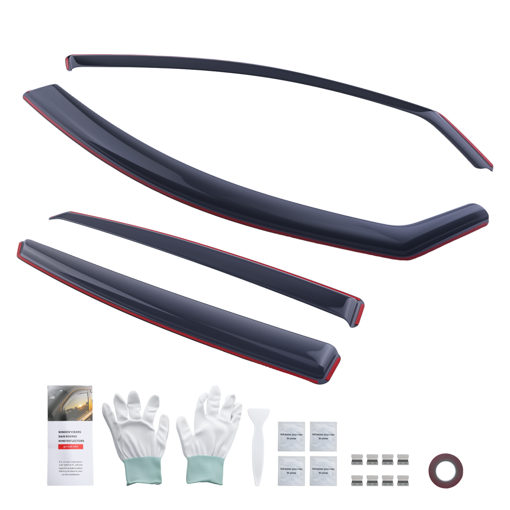 In-Channel Rain Guards compatible for Audi A6 C6 2004-2011 Saloon Window Deflectors 4pc