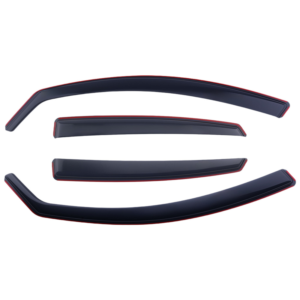 Acrylic Window Visors compatible for Audi A6 C6 Avant 2004-2011 Wind Deflectors Rain Set