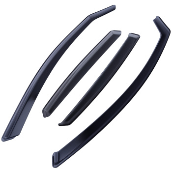 Acrylic Window Visors compatible for Audi A6 C6 Avant 2004-2011 Wind Deflectors Rain Set