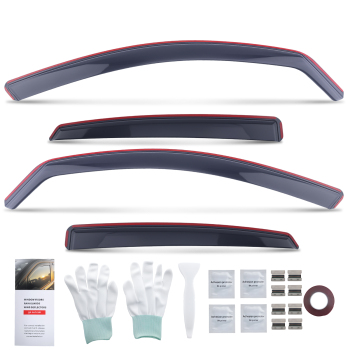 4Pcs Wind Deflectors compatible for Audi A6 C7 5-Door 2011-18 Window Rain Visors Hatchback