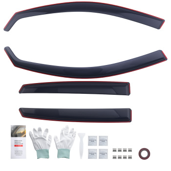 4Pc Rain Guards Wind Deflectors compatible for Audi A1 2012-2018 5 Doors Acrylic