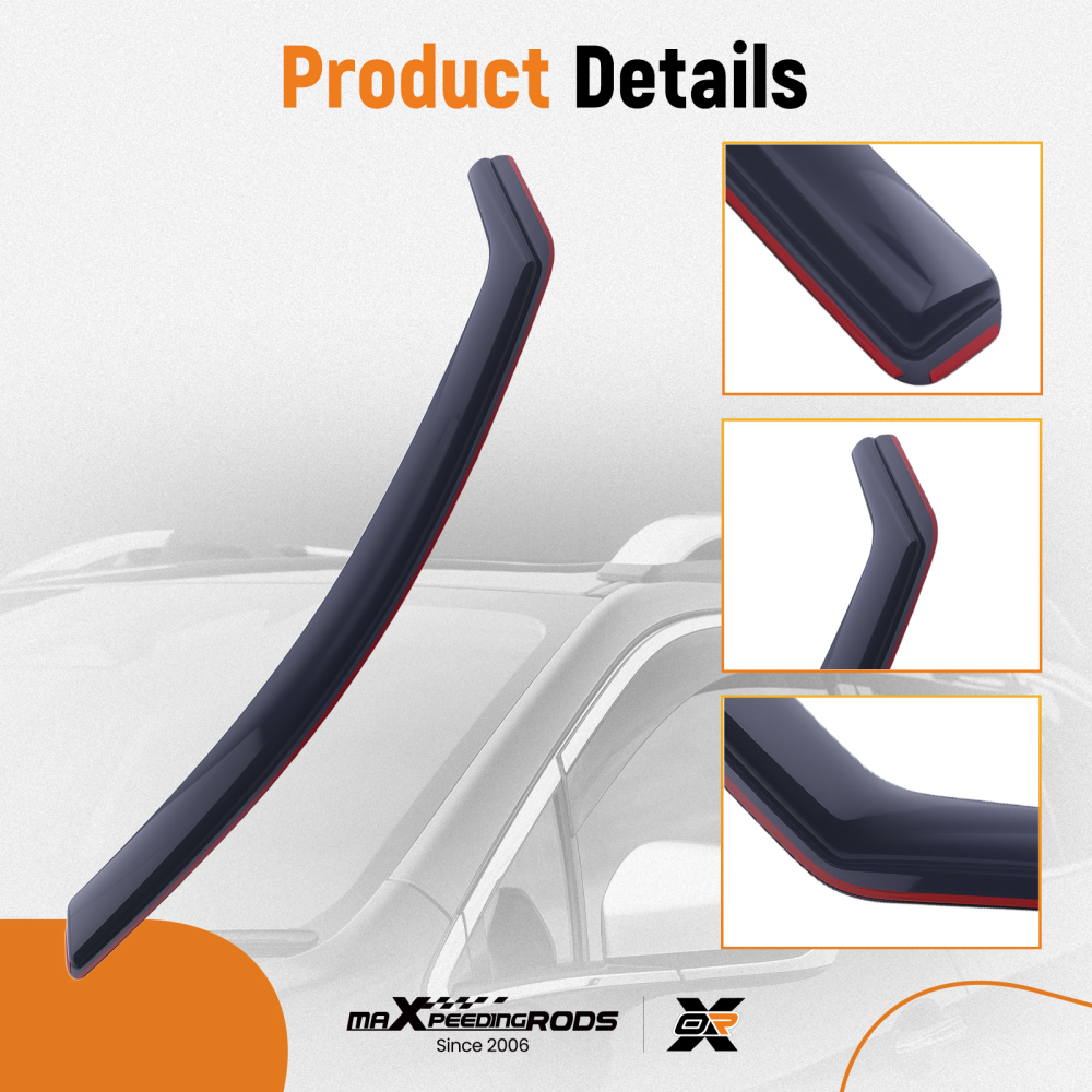 4 Door Acrylic Wind Deflectors compatible for Audi A4 B8 2009-2015 Saloon Visors 4-Door