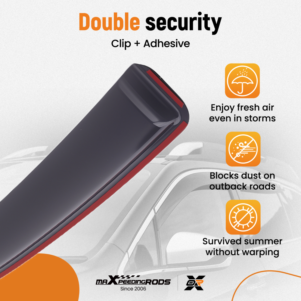 Weathershields compatible for Audi A6 C7 Saloon 2011-2018 Window Wind Deflectors Set
