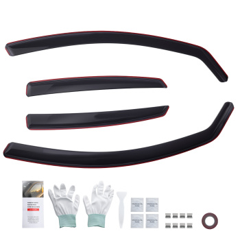 4pcs Window Deflectors compatible for Audi A6 C7 Saloon 2011-2018 Acrylic Rain Guards