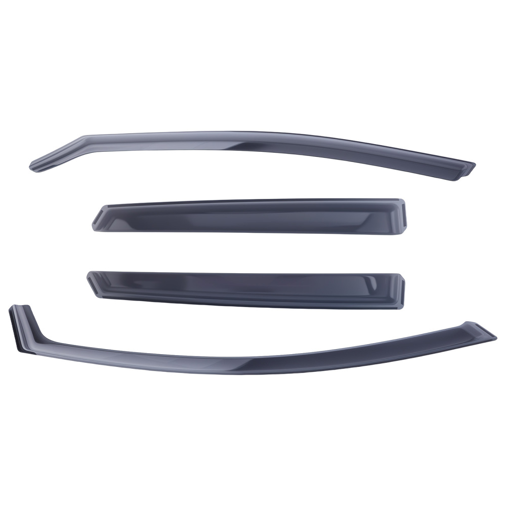 In-Channel Wind Deflectors compatible for Toyota Auris 2012-2019 4PC Black Tinted