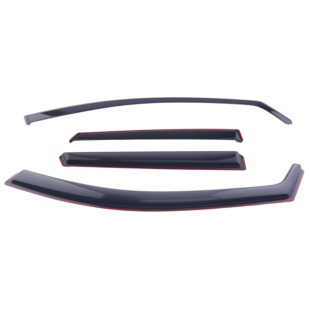 In-Channel Wind Deflectors compatible for Toyota Auris 2012-2019 4PC Black Tinted