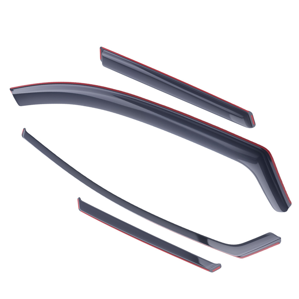 In-Channel Wind Deflectors compatible for Toyota Auris 2012-2019 4PC Black Tinted