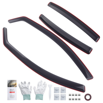 4pc Acrylic Rain Guards compatible for Mercedes A Class W176 5 Door 2012-2018 Smoke