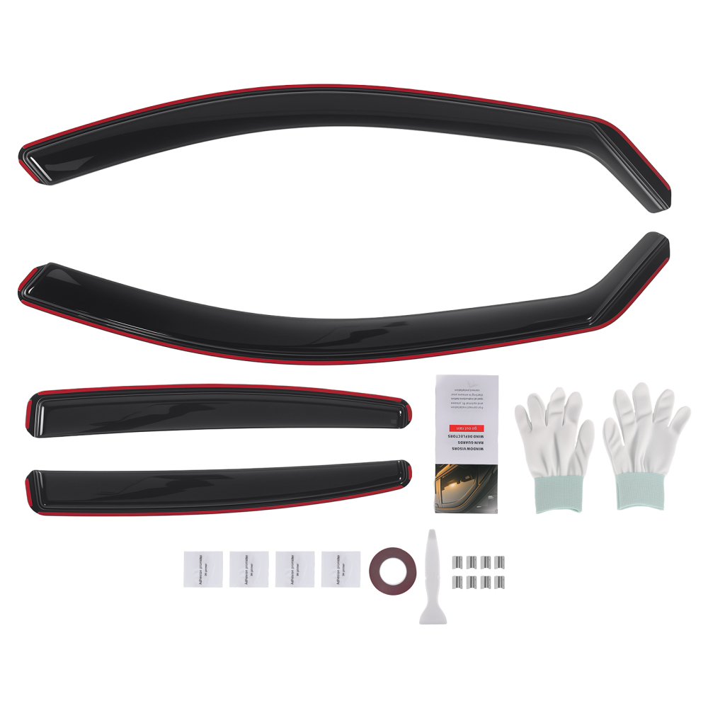 Window Visors In-Channel Rain Guards compatible for BMW 5 Series F10Saloon 2010-2017 4pc