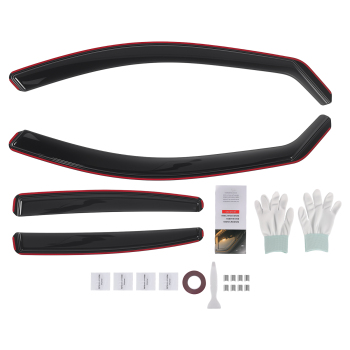 Window Visors In-Channel Rain Guards compatible for BMW 5 Series F10  Saloon 2010-2017 4pc