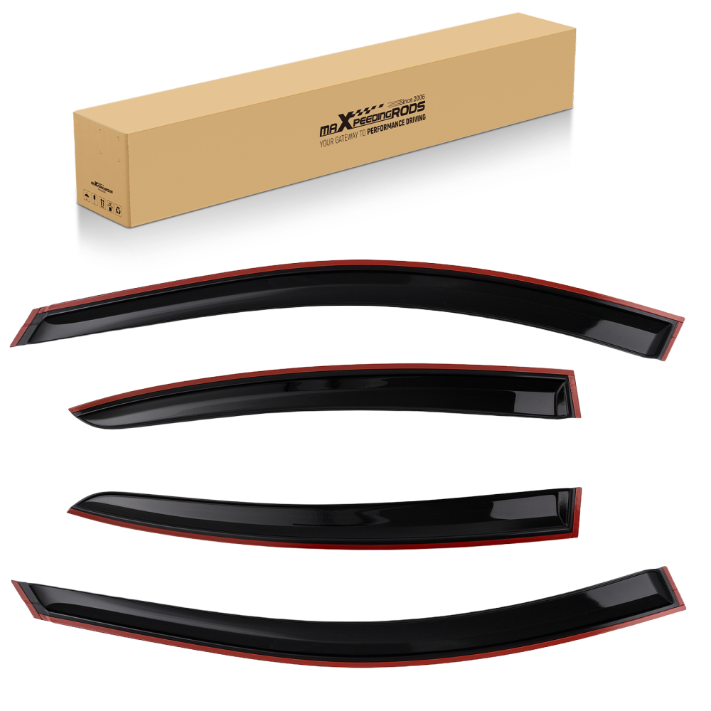 Rain Guard Window Visor Vent compatible for Chevy Cruze 2011-2015 2.5mm 4Pcs Black