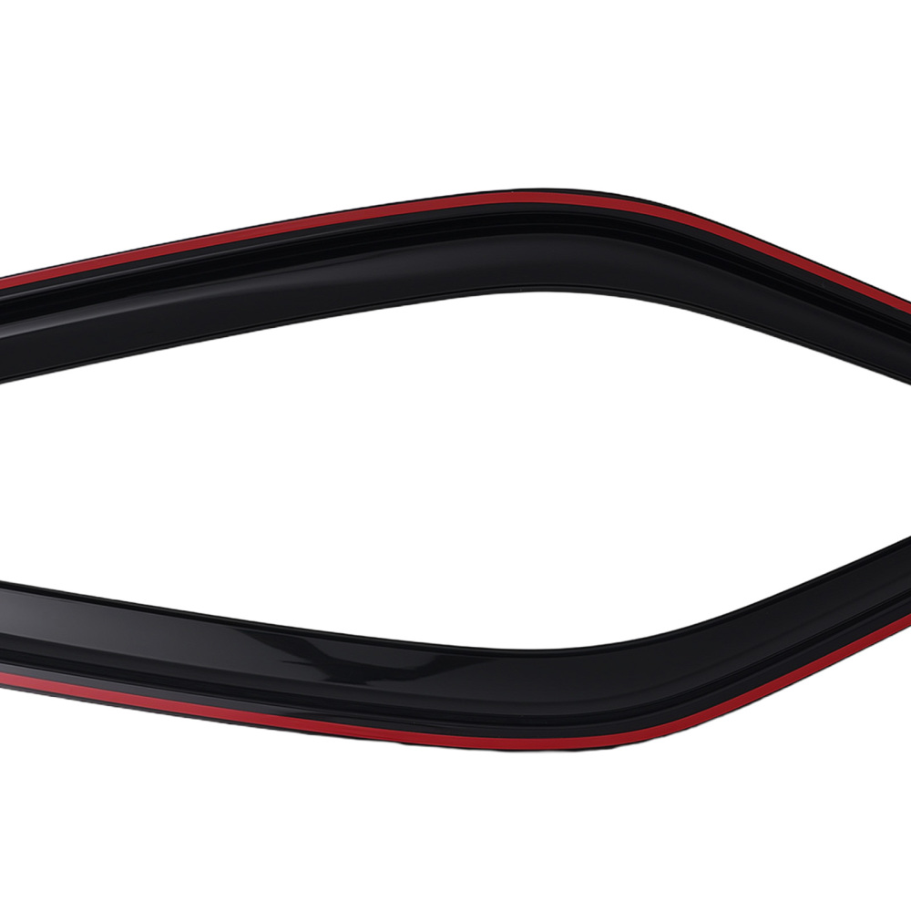 Front Rear Window Rain Visor compatible for Chrysler 300 2005-2010 Guards Black 4Pcs