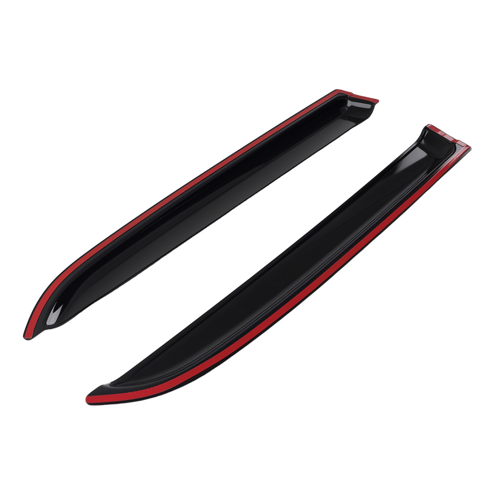 Front Rear Window Rain Visor compatible for Chrysler 300 2005-2010 Guards Black 4Pcs