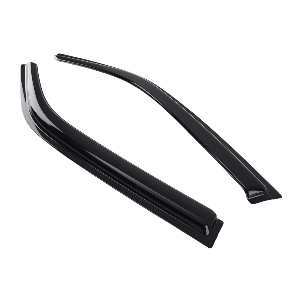 Front Rear Window Rain Visor compatible for Chrysler 300 2005-2010 Guards Black 4Pcs