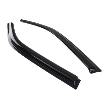 Front Rear Window Rain Visor compatible for Chrysler 300 2005-2010 Guards Black 4Pcs