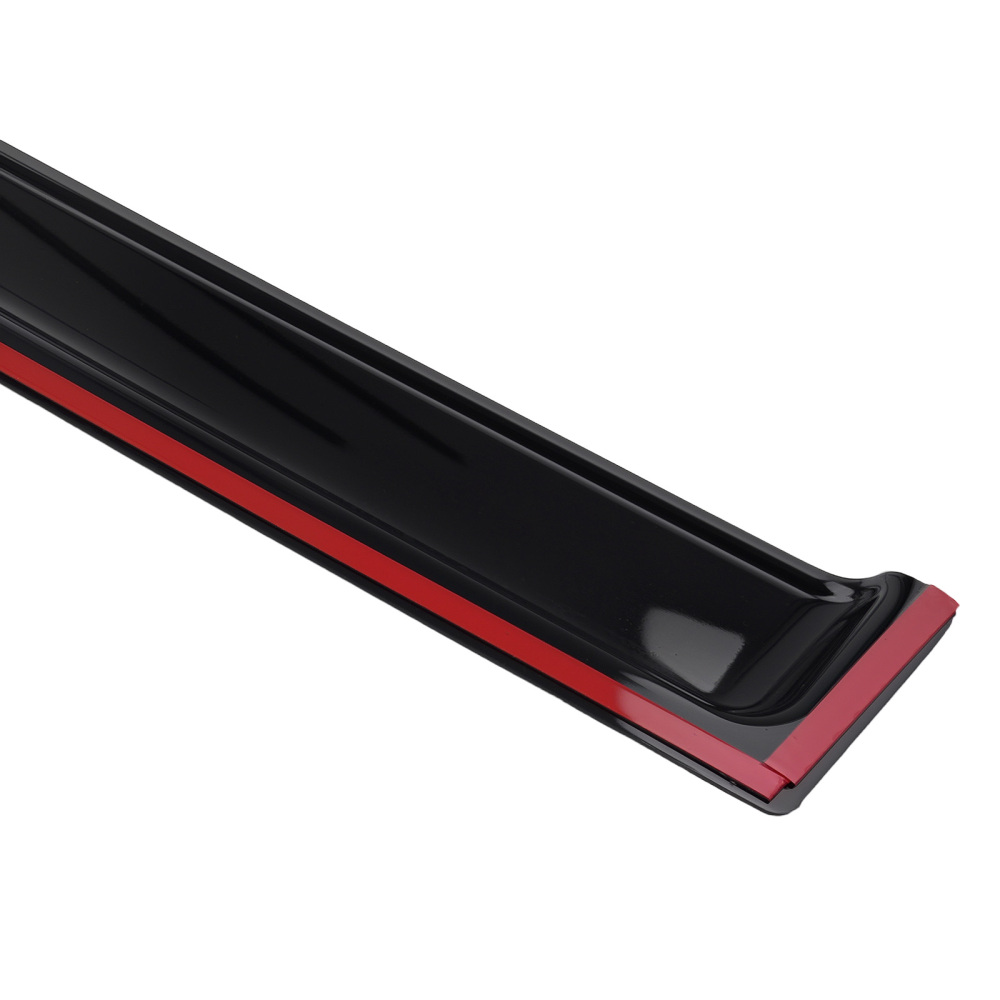 Rain Deflector Visor compatible for Dodge RAM 1500 Crew Cab 2009-2018 Black 4PC Set